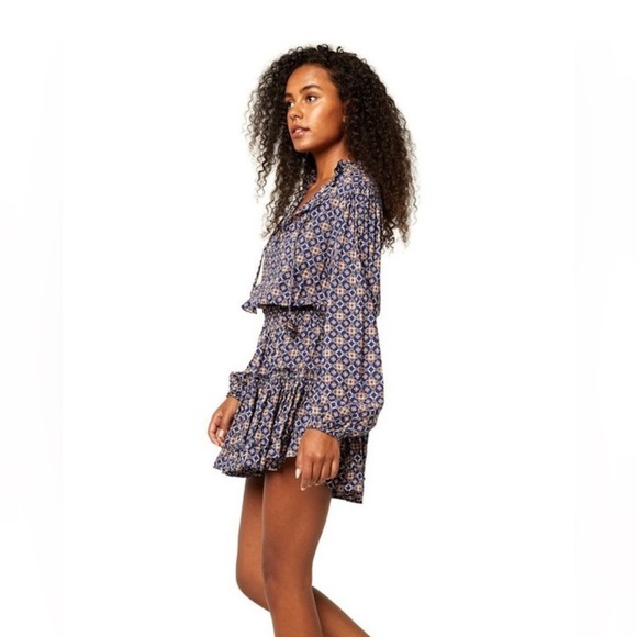 Misa Los Angeles Lorena Tile smocked mini dress - Picture 12 of 12